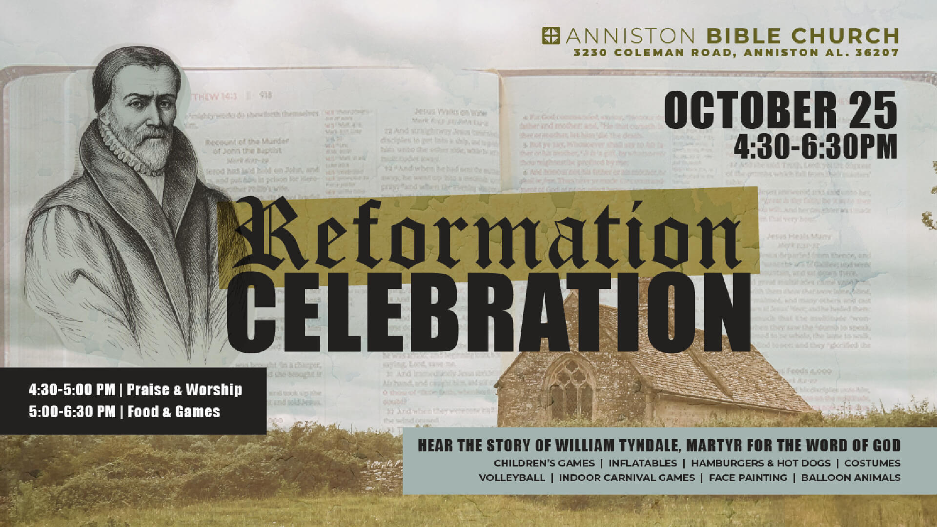 Anniston Bible Church 2026 Reformation-celebration